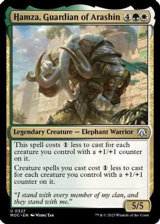 Hamza, Guardian of Arashin 327, Commander: March of the Machine
