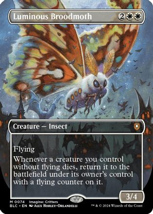 Luminous Broodmoth (Borderless) 74, Commander: Bloomburrow