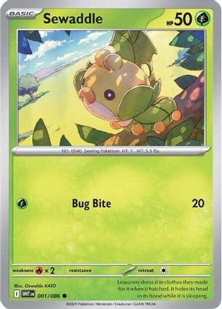Sewaddle 001/086, SV: White Flare