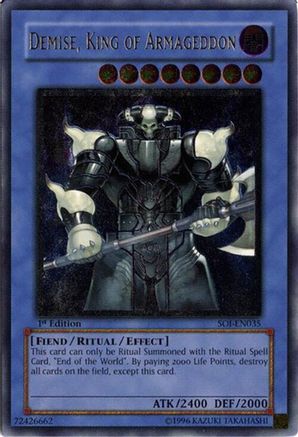Demise, King of Armageddon (UTR) SOI-EN035, Shadow of Infinity