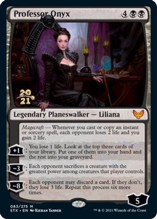 Professor Onyx 83, Prerelease Cards