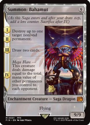 Summon: Bahamut 1, Prerelease Cards