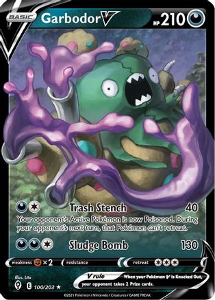 Garbodor V 100/203, SWSH07: Evolving Skies