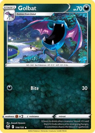 Golbat 104/195, SWSH12: Silver Tempest