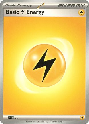 Basic Lightning Energy 004, SVE: Scarlet & Violet Energies