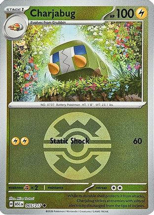 Charjabug (Quick Ball) 065/217, ME: Ascended Heroes