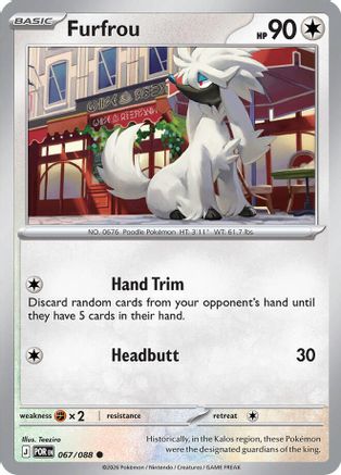 Furfrou 067/088, ME03: Perfect Order