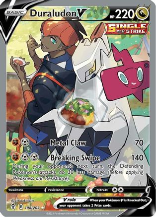 Duraludon V (Alternate Full Art) 198/203, SWSH07: Evolving Skies