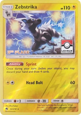 Zebstrika - 82/214 (League Challenge) [3rd Place], League & Championship Cards