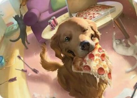 Lucky the Pizza Dog Art Card 44, Art Series: Marvel Super Heroes