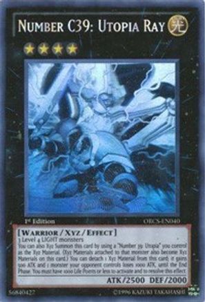 Number C39: Utopia Ray (Ghost Rare) ORCS-EN040, Order of Chaos