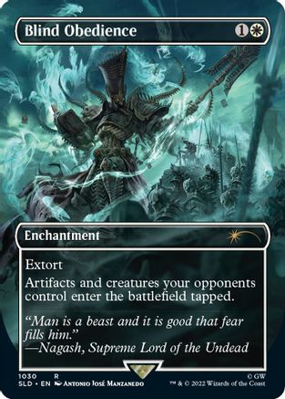 Blind Obedience (Borderless) 1030, Secret Lair Drop Series