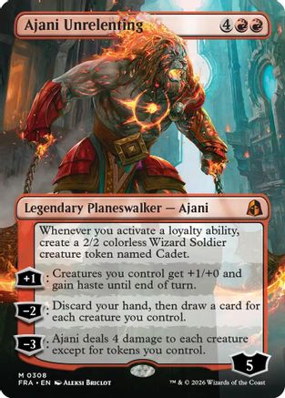 Ajani Unrelenting (Borderless) 308, Reality Fracture