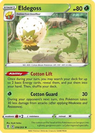 Eldegoss 016/203, SWSH07: Evolving Skies