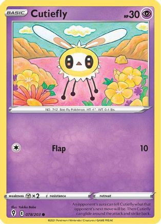 Cutiefly 078/203, SWSH07: Evolving Skies