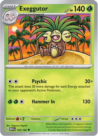 Exeggutor 103/165, SV: Scarlet & Violet 151