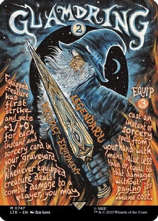 Glamdring (Borderless Poster) 747, Universes Beyond: The Lord of the Rings: Tales of Middle-earth