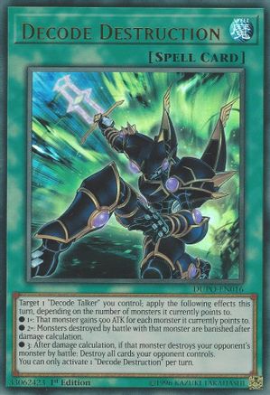 Decode Destruction DUPO-EN016, Duel Power
