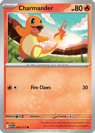 Charmander 020/217, ME: Ascended Heroes