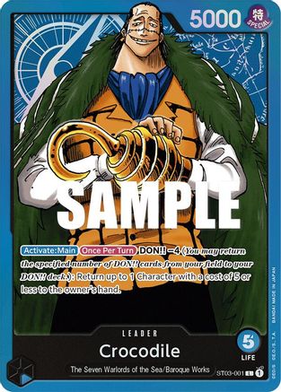 Crocodile (001) ST03-001, Starter Deck 3: The Seven Warlords of The Sea
