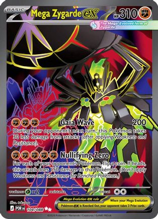 Mega Zygarde ex 104/088, ME03: Perfect Order