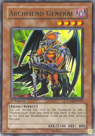 Archfiend General (UTR) FOTB-EN019, Force of the Breaker