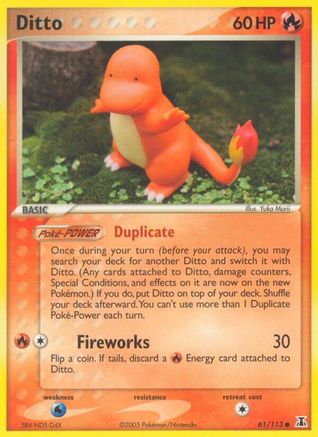 Ditto - 61/113 (Charmander) 061/113, EX Delta Species