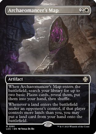 Archaeomancer's Map (Borderless) 101, Commander: The Lost Caverns of Ixalan
