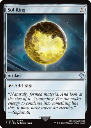 Sol Ring (0357) (Surge Foil) 357, Commander: FINAL FANTASY