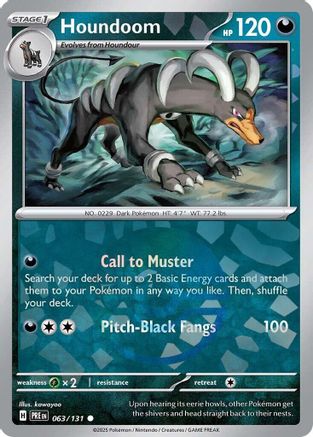 Houndoom (Poke Ball Pattern) 063/131, SV: Prismatic Evolutions