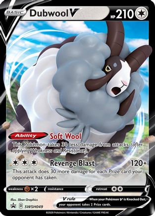 Dubwool V SWSH049, SWSH: Sword & Shield Promo Cards