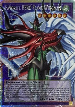 Favorite HERO Flame Wingman (Starlight Rare) (Extended Art), Magnificent Monsters