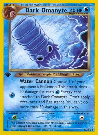 Dark Omanyte 037/105, Neo Destiny
