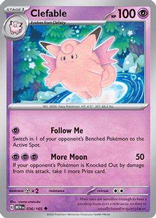 Clefable 036/165, SV: Scarlet & Violet 151