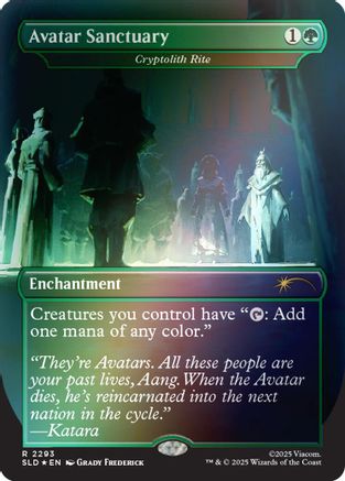 Avatar Sanctuary - Cryptolith Rite (Rainbow Foil) 2293, Secret Lair Drop Series