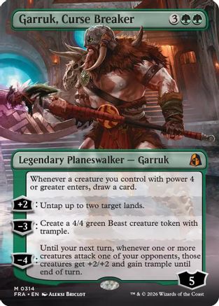 Garruk, Curse Breaker (Borderless), Reality Fracture