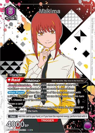 Makima (024) (SR*) (Box Topper Silver Foil), UE22BT: CHAINSAW MAN