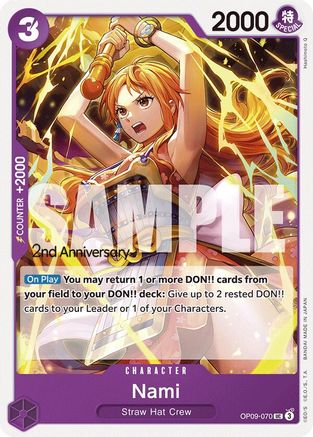 Nami (070) OP09-070, Emperors in the New World: 2nd Anniversary Tournament Cards