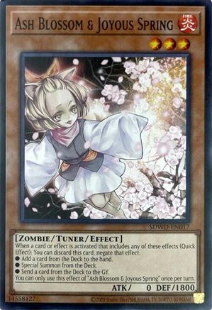 Ash Blossom & Joyous Spring (Unlimited Misprint) SDWD-EN017, Structure Deck: Blue-Eyes White Destiny