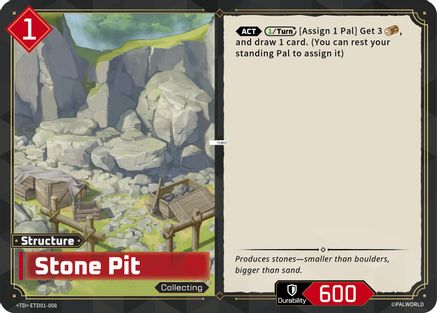 Stone Pit ETD01-008, TD01: Dawn of Palpagos Red•Blue