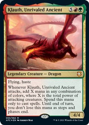 Klauth, Unrivaled Ancient 50, Commander: Adventures in the Forgotten Realms