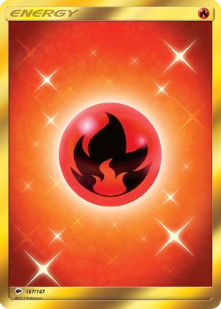 Fire Energy (Secret) 167/147, SM - Burning Shadows