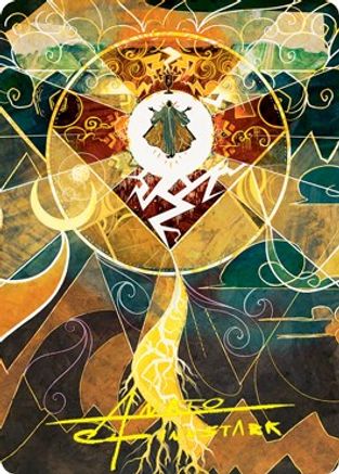 Lightning Bolt Art Card (Gold-Stamped Signature) 76, Art Series: Strixhaven