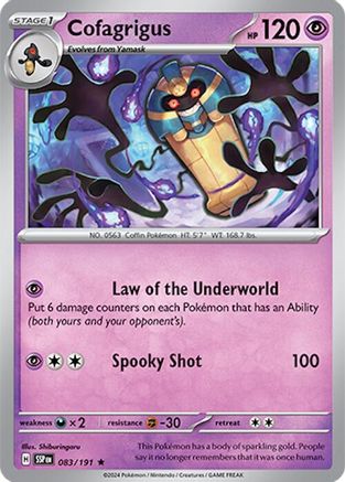 Cofagrigus 083/191, SV08: Surging Sparks