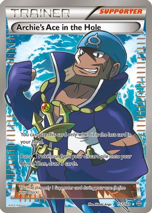 Archie's Ace in the Hole (157 Full Art) 157/160, XY - Primal Clash