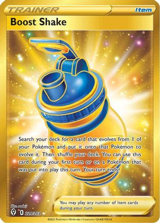 Boost Shake (Secret) 229/203, SWSH07: Evolving Skies