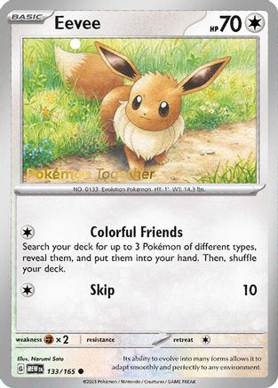 Eevee - 133/165 (Pokemon Together), Miscellaneous Cards & Products