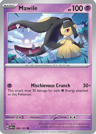Mawile 089/197, SV03: Obsidian Flames