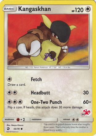 Kangaskhan - 55/70 (#53 Charizard Stamped) 055/070, Battle Academy