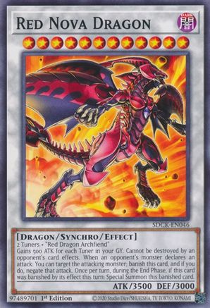Red Nova Dragon SDCK-EN046, Structure Deck: The Crimson King